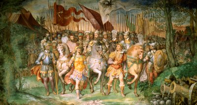 Charles V against the Lutherans by Taddeo Zuccari